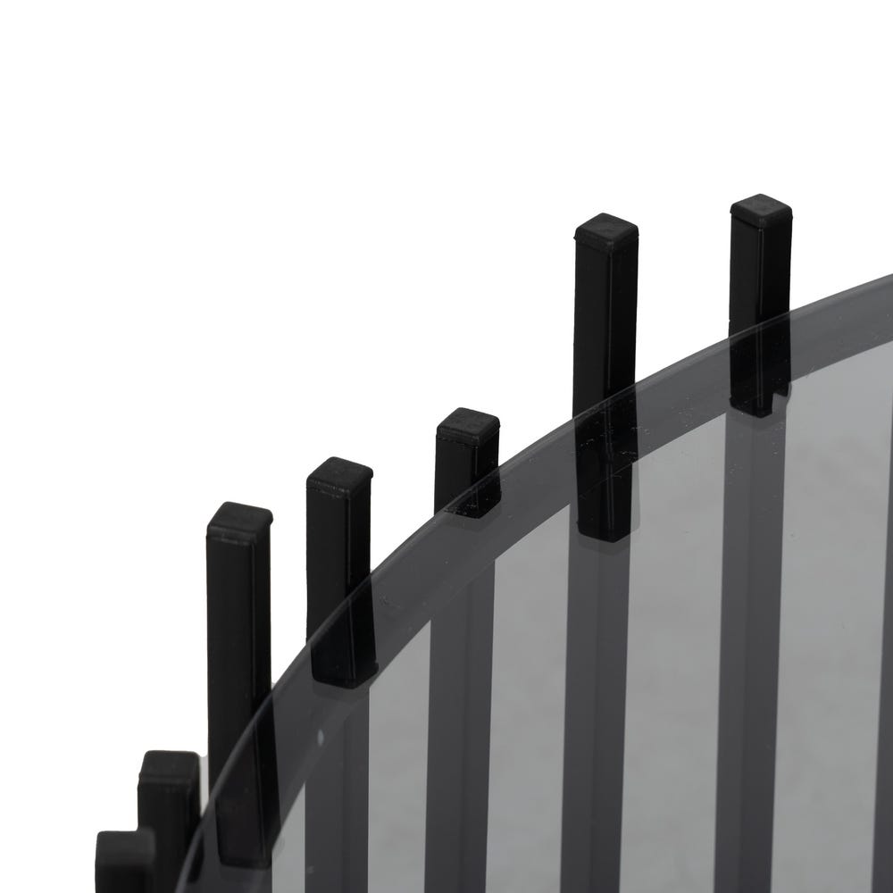 S/2 Mesa De Cafe Preto Metal-Cristal 68 X 68 X 45 Cm - Image 5