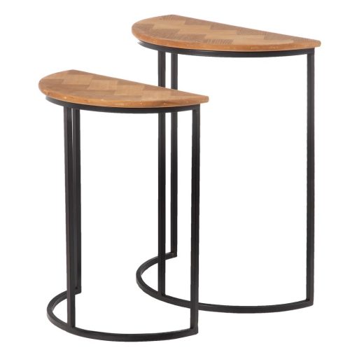 S/2 Mesas Tang Castanho-Negro 62,50 X 62,50 X 73 Cm - Image 4