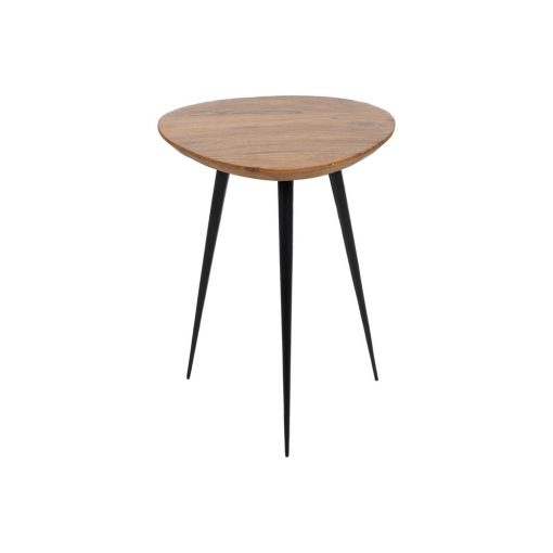 S/3 Mesa De Cafe Natural Madeira-Metal 86 X 81 X 43 Cm - Image 5
