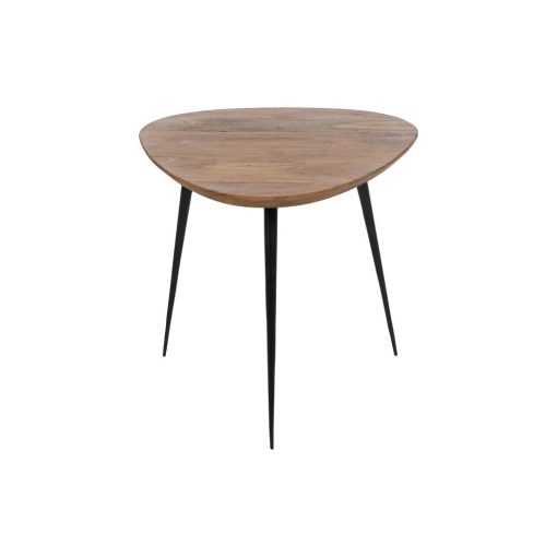S/3 Mesa De Cafe Natural Madeira-Metal 86 X 81 X 43 Cm - Image 4