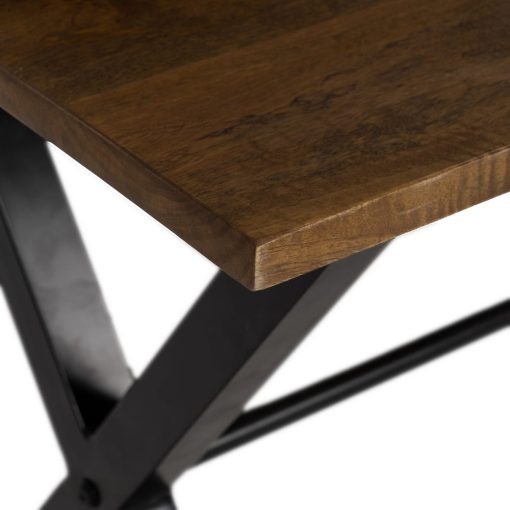 Secretária Natural-Preto Madeira Mango 125 X 62 X 90 Cm - Image 5