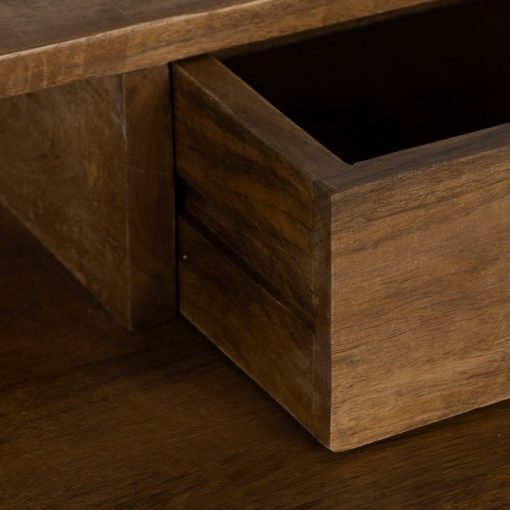Secretária Natural-Preto Madeira Mango 125 X 62 X 90 Cm - Image 6