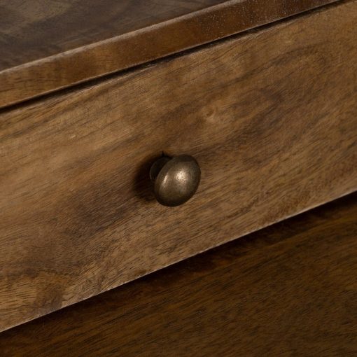 Secretária Natural-Preto Madeira Mango 125 X 62 X 90 Cm - Image 7