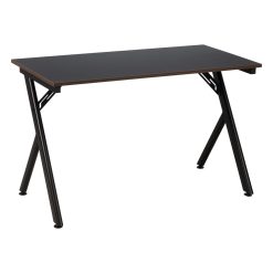 Secretária Preto Mdf-Metal 120 X 60 X 75 Cm