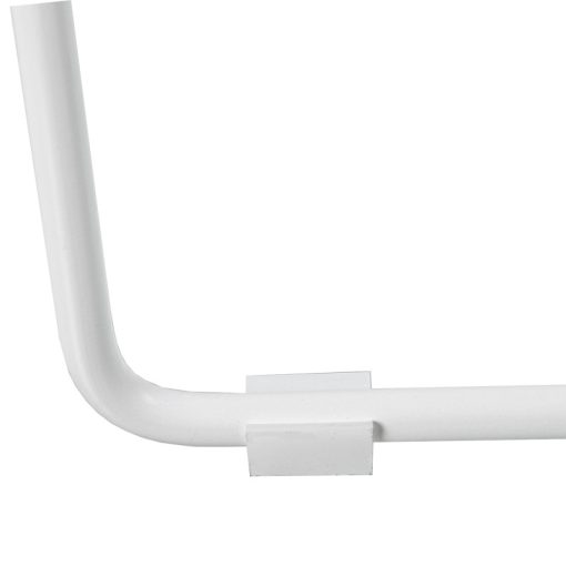 Set 2 Mesas De Metal Branco E Vidro  60x45+45x38cm - Image 3