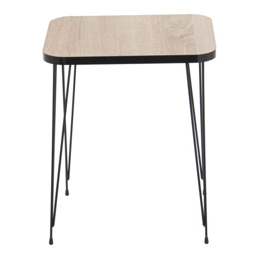 Set 3 Mesas Aux. Madeira/metal Negro +72270, Requer Montagem 60x37x53+45x37x49+37x29x45cm - Image 4
