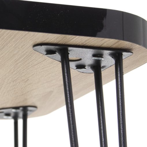 Set 3 Mesas Aux. Madeira/metal Negro +72270, Requer Montagem 60x37x53+45x37x49+37x29x45cm - Image 6