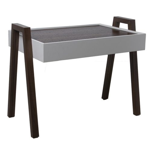 Set 3 Mesas Auxiliar Madeira Nogueira/Branco Dm+Nogueira Req.montaj 56x35x44cm, Tabl:50x35cm - Image 5