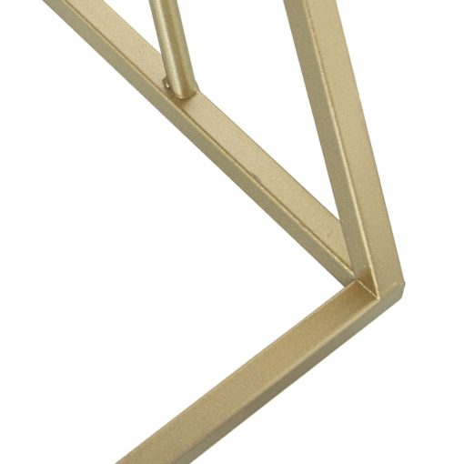 Set 3 Pedestales Metal Dorado 33x33x76+28x28x66+23x23x56cm - Image 3