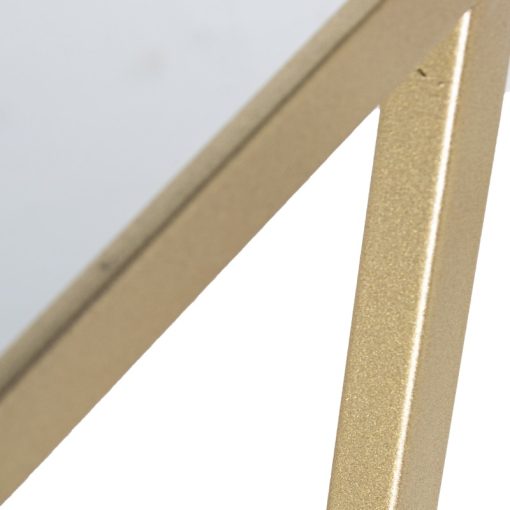 Set 3 Pedestales Metal Dorado 33x33x76+28x28x66+23x23x56cm - Image 4