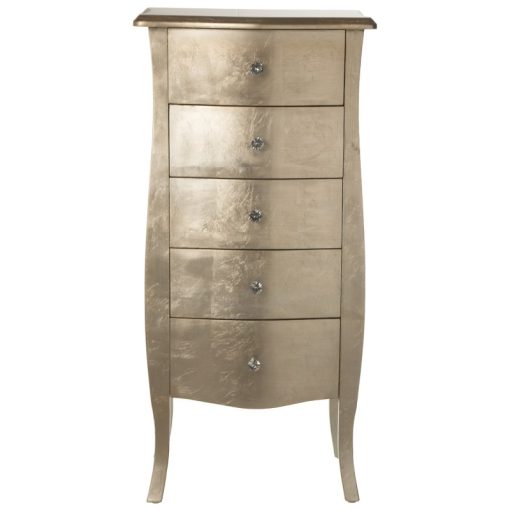 Sifonier  com 5 Gavetas Madeira Champagne 48x36x100cm, Madeira: Abeto+dm - Image 4