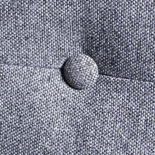Sofá Cama 3 Lugares Poliéster Cinza  com Pés Madeira Caucho 216x81x87cm Cama:190x110x15cm - Image 6