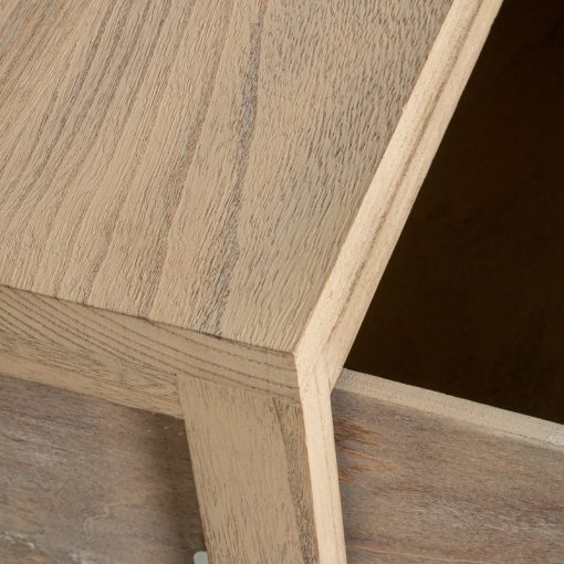 Suporte De Madeira  com 4 Gavetas Em Vime 40x30x94cm, Gavetas:36x28x19cm, Madeira: Paulownia - Image 5