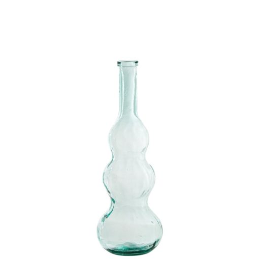 Vase De Vidro Transparente 28x75cm