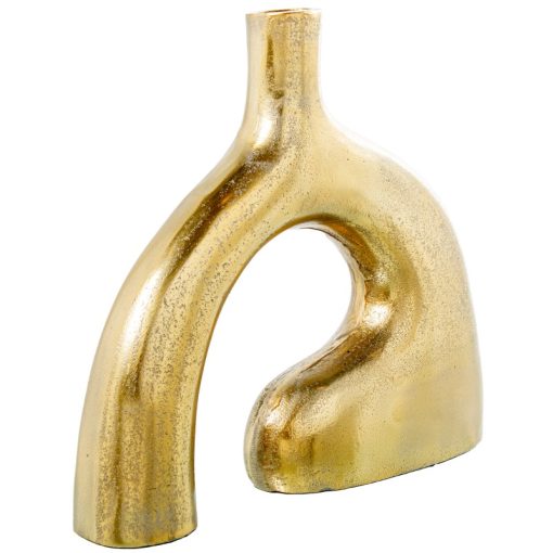 Vaso Aluminio Ouro 34x8x31cm - Image 2