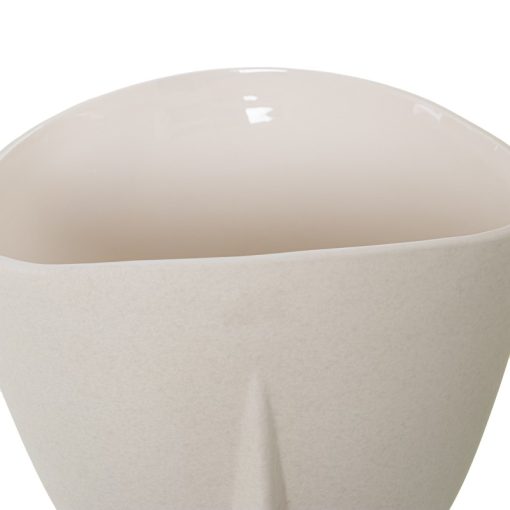 Vaso Cerâmica 38cm Rosto Beige Moteado 29x38cm Base:13,5cm - Image 3