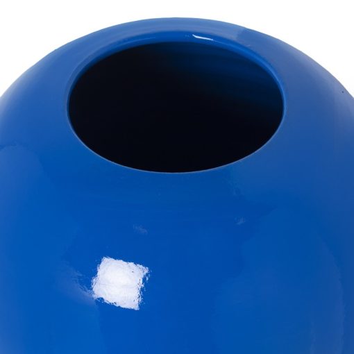 Vaso Cerâmica 60cm Azul Brillo 19x60cm, Boca:8cm - Image 3