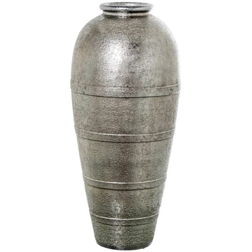 Vaso Cerâmica Prateado 34x80cm