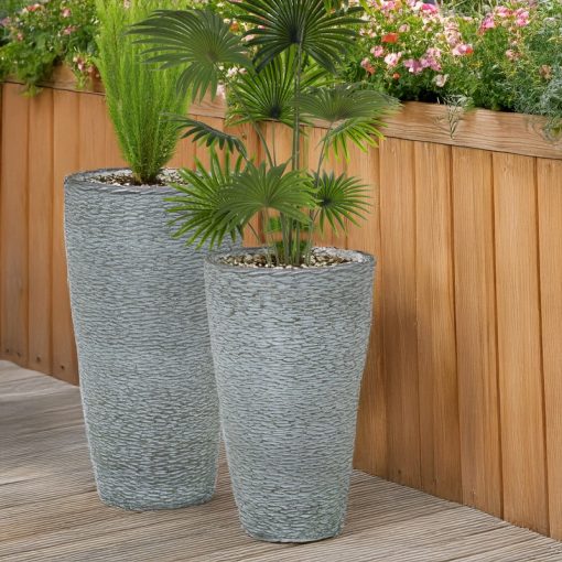 Vaso Cerâmica Verde 38x70cm Base:25cm - Image 2