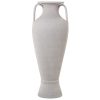 Vaso Cerâmica com asas 80cm Branco Arena 30x80cm