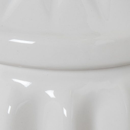 Vaso Com Tampa De Cerâmica Branca Brilhante 24x24x50cm - Image 6