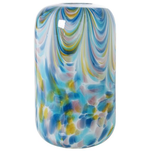 Vaso Cristal Branco/azul 19x34cm - Image 2