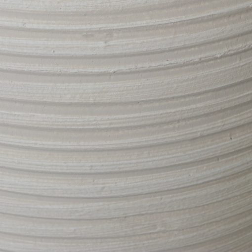 Vaso De Cerâmica 7ocm Ondulado Branco Mate - Image 3