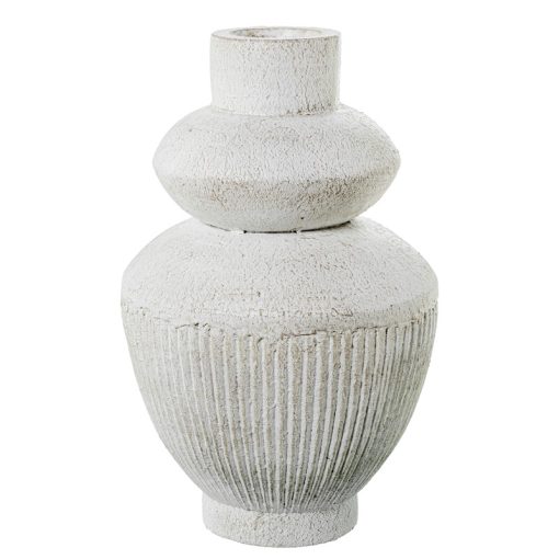 Vaso De Cerâmica Branca