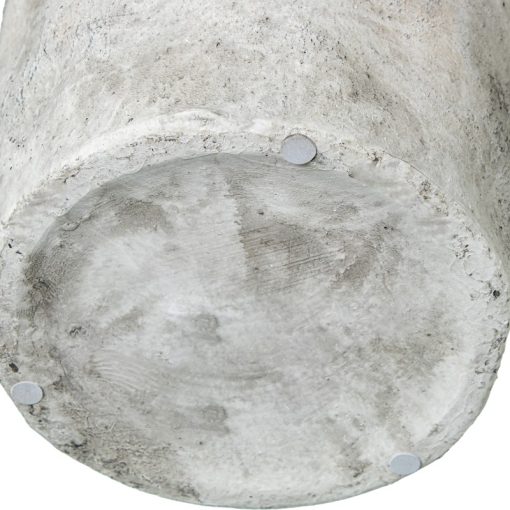 Vaso De Cerâmica Branca Rústica 21x43cm - Image 5