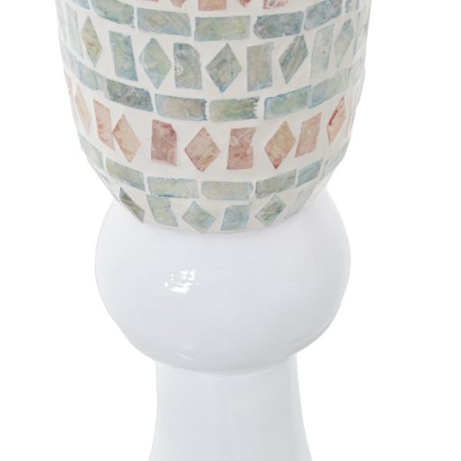 Vaso Nácar 91cm com Pé Resina Blanca 17x91cm - Image 4