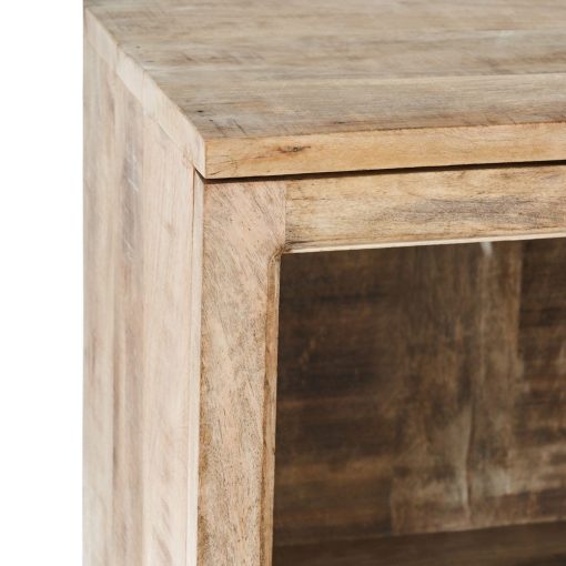 Vitrine Branco Escovado Madeira Mango 60 X 35,50 X 157,50 Cm - Image 4