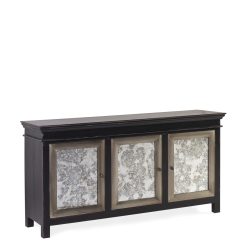Aparador De Vidro Gatsby 3 Portas 168 x 45 x 85