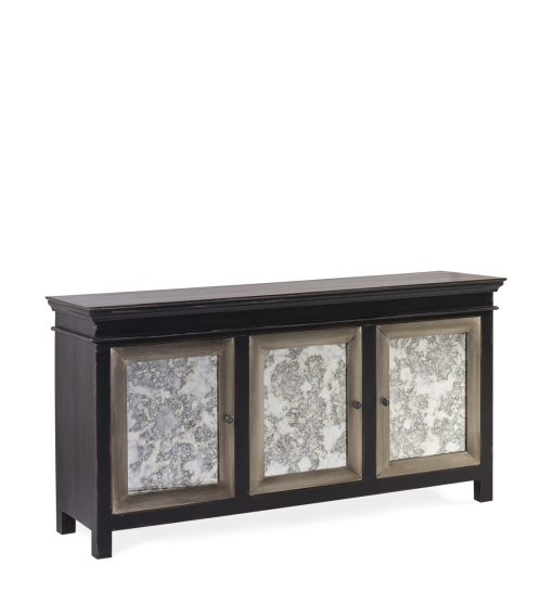 Aparador De Vidro Gatsby 3 Portas 168 x 45 x 85