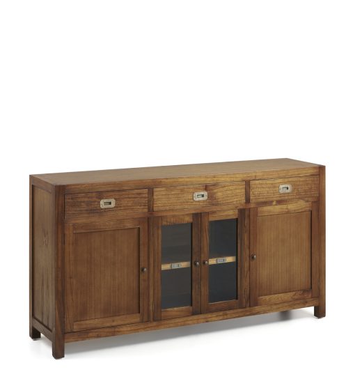Aparador Estrela 3 Gavetas 4 Portas 160 x 40 x 85