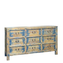 Armário De Gavetas Córdoba 9 Gavetas 150 x 45 x 90