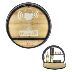 Armário De Vinho Beirute Com Mesa Dobrável 65 x 17 x 65