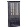 Armário Expositor Cordoba 2 Gavetas 4 Portas Preto 100 x 45 x 205