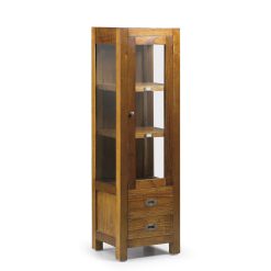 Armário Expositor Estrela 2 Gavetas 1 Porta 2 Prateleiras 40 x 35 x 135