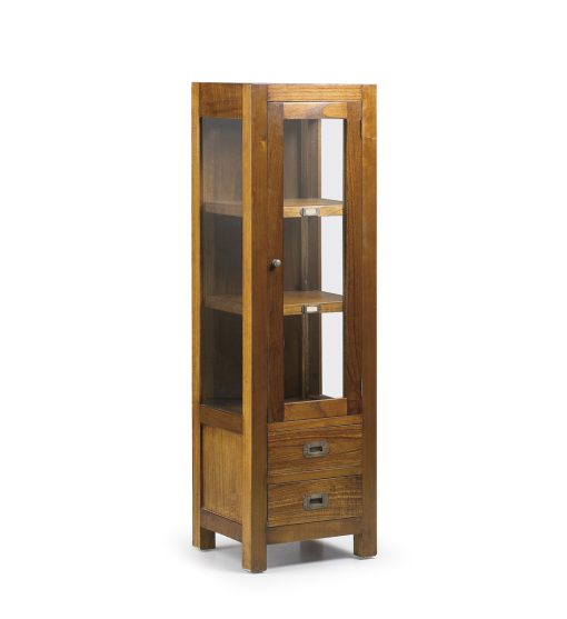 Armário Expositor Estrela 2 Gavetas 1 Porta 2 Prateleiras 40 x 35 x 135