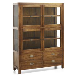Armário Expositor Estrela 4 Gavetas 4 Portas 2 Prateleiras 115 x 40 x 155