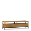 Armário Tv Madhu 2+1 Gavetas 2 Furos 150 x 40 x 45
