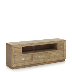 Armário Tv Merapi 3+2 Gavetas 1 Furo 160 x 40 x 59