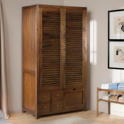 Armário com sapateira de mogno 108 x 50 x 200