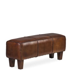Banco De Trança De Pele 110 x 35 x 45