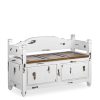 Banco De Tronco Combinável Branco 110 x 45 x 70