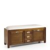 Banco Sapato Flash 3 Gavetas 2 Portas 125 x 38 x 50