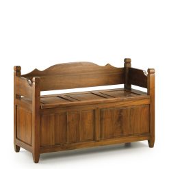 Banco baú em mindi 110 x 45 x 70