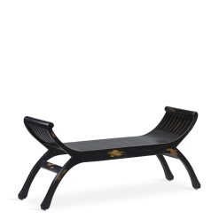 Banco em mindi de 2 lugares 120 x 37 x 60