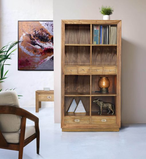 Biblioteca em mindi 100 x 40 x 190