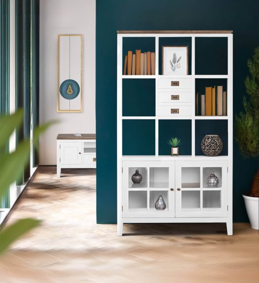 Biblioteca em mindi 110 x 40 x 190